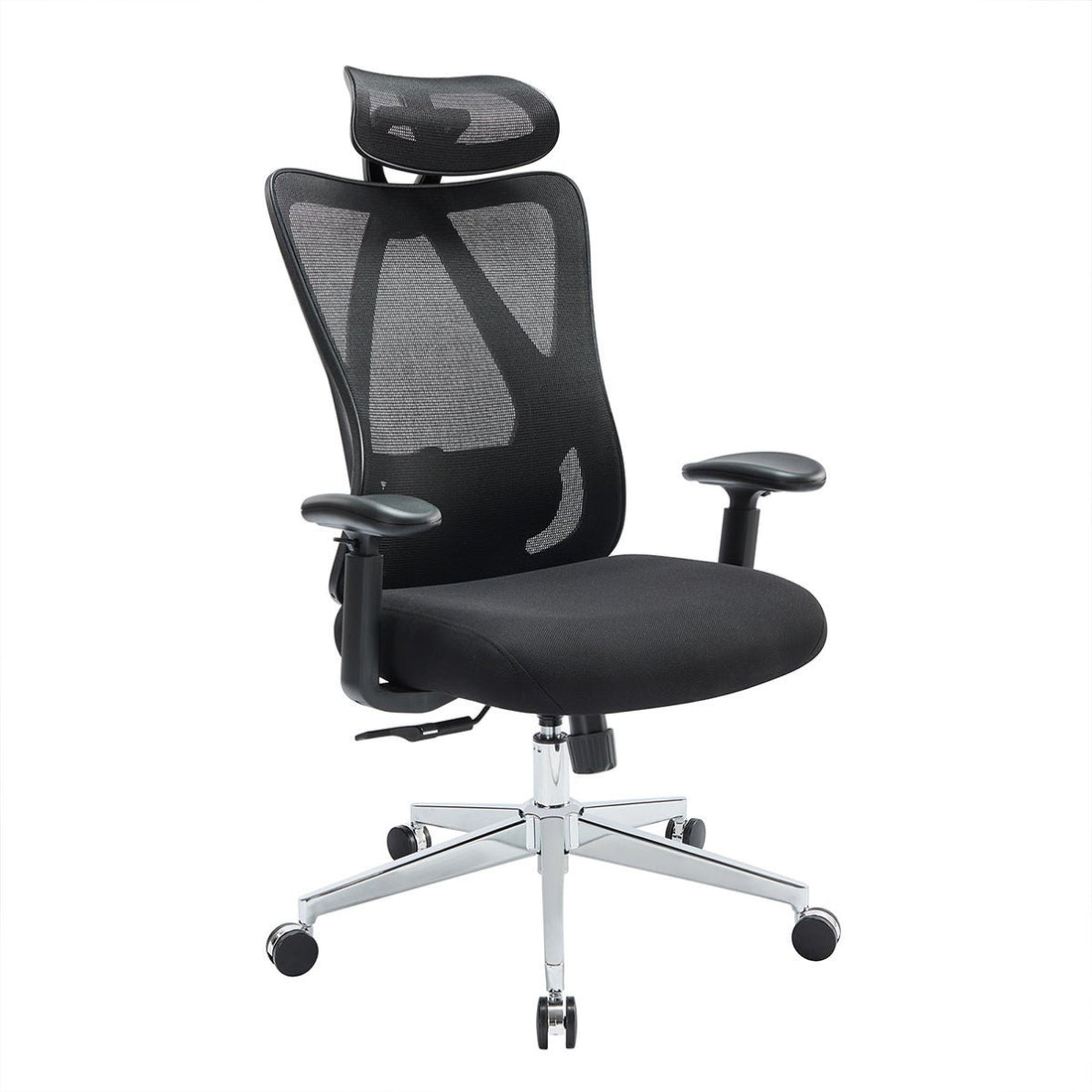 Ergonomic Swivel Mesh Office Computer Chair with Support &amp; Headrest - Flyachilles