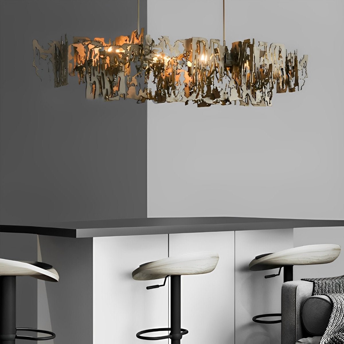 Fantasy Order Vintage Rustic Hollow LED Post - Modern Chandelier Lighting - Flyachilles
