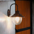 Farmhouse Waterproof Black Horn LED Outdoor Wall Light - Flyachilles