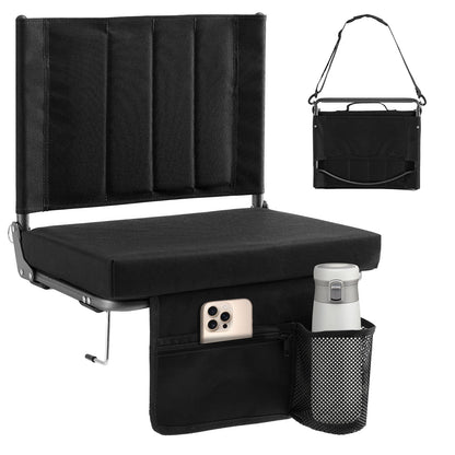 Folding Stadium Seat – Thick Cushion, 350 lbs, Non-Slip - Flyachilles