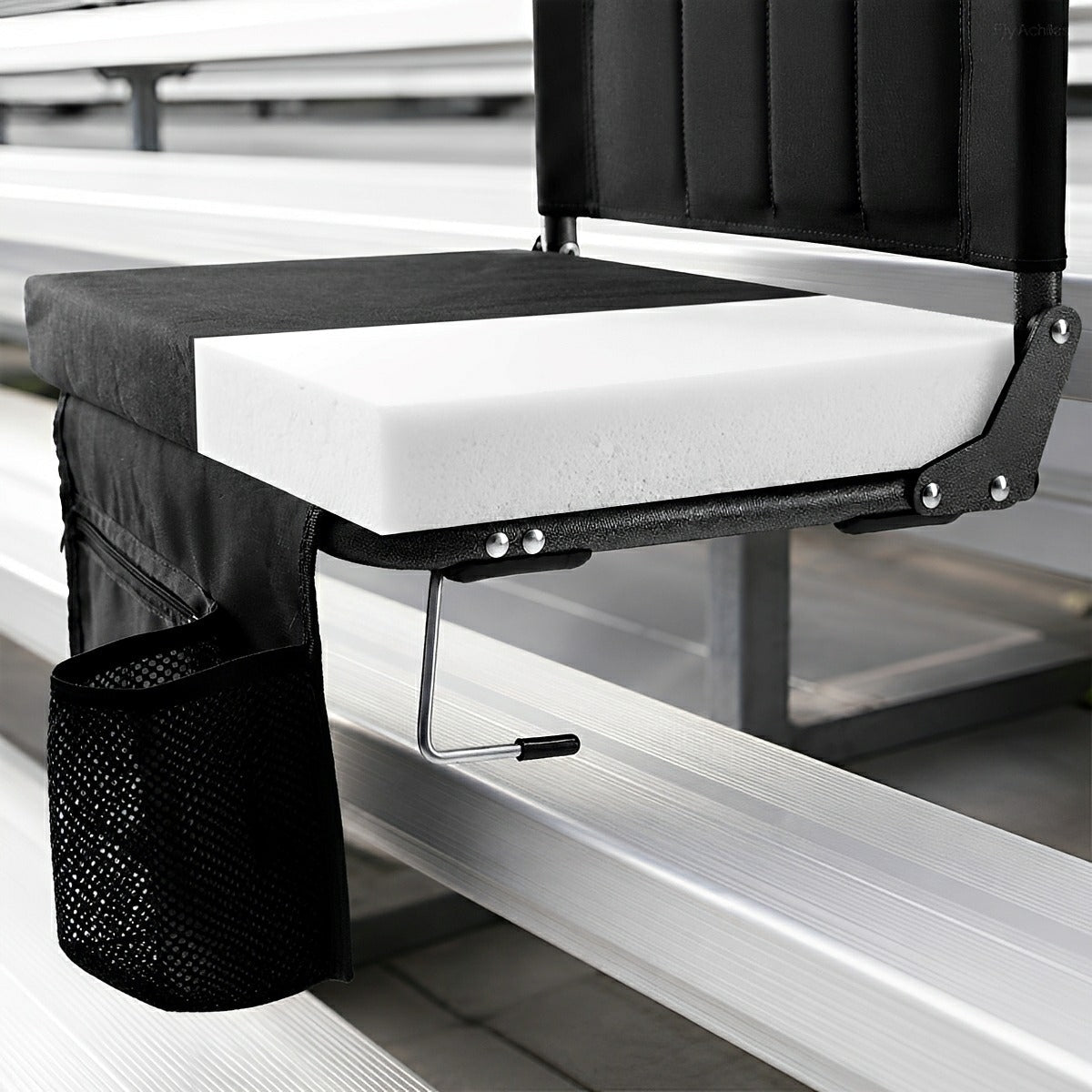 Folding Stadium Seat – Thick Cushion, 350 lbs, Non-Slip - Flyachilles