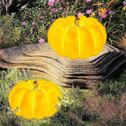 Halloween Waterproof Solar LED Pumpkin Lantern Outdoor Landscape Lighting - Flyachilles