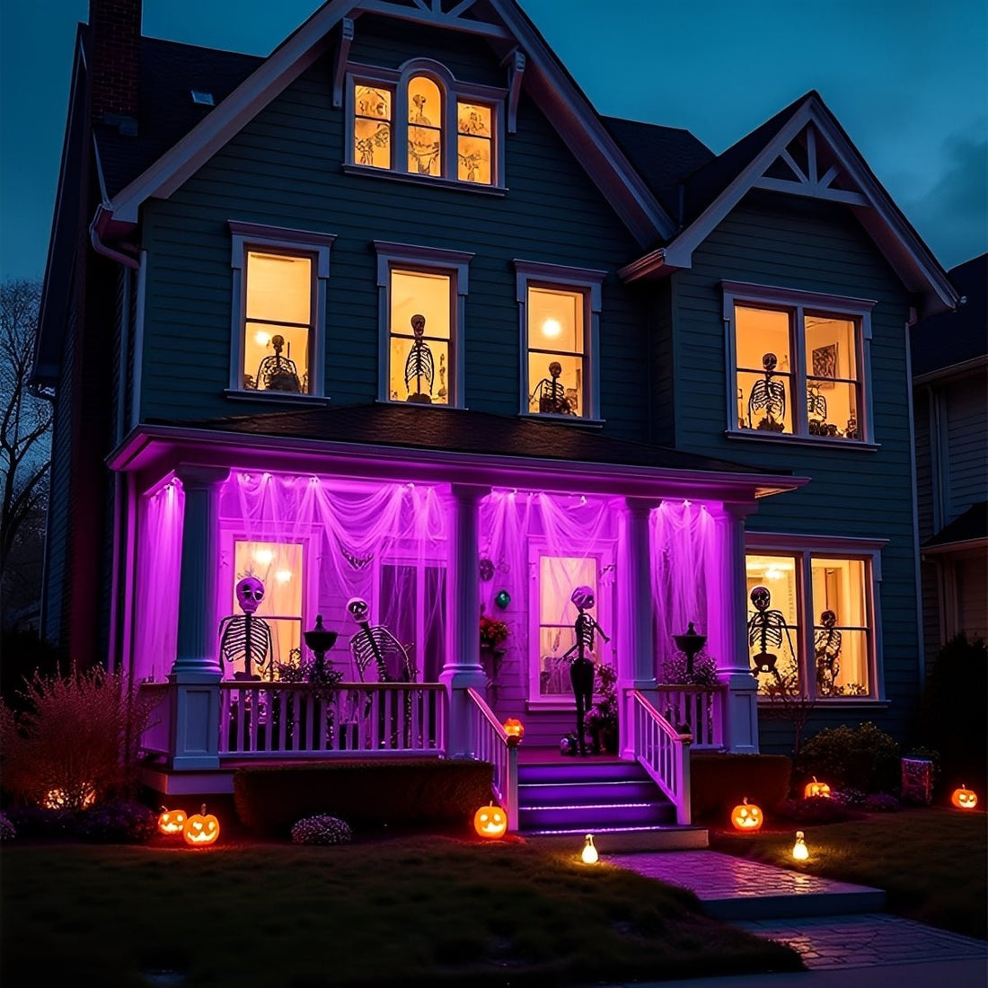 Halloween Waterproof UV Purple Light Flood Lights Outdoor Ambient Lighting - Flyachilles