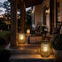 Handmade Rattan Hanging Lantern LED Waterproof Outdoor Lights - Flyachilles