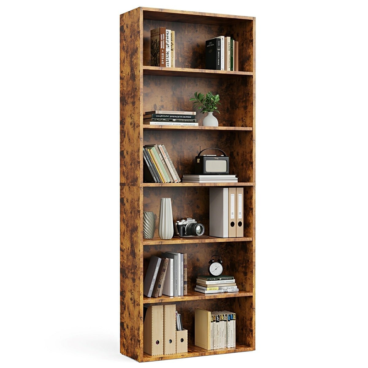 Industrial Bookcase Open Storage Shelf - Flyachilles