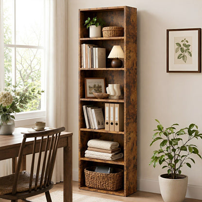 Industrial Bookcase Open Storage Shelf - Flyachilles