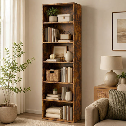 Industrial Bookcase Open Storage Shelf - Flyachilles
