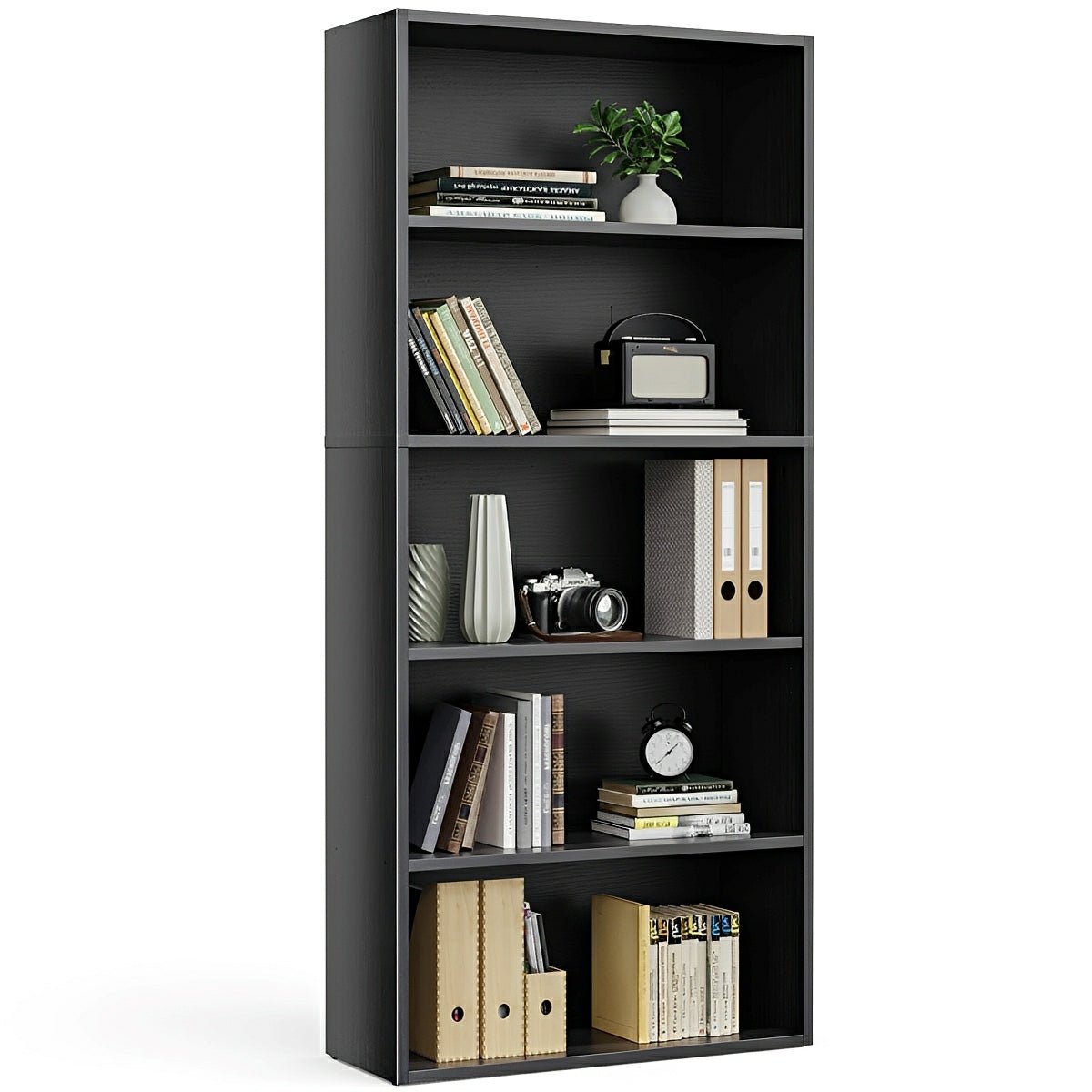 Industrial Bookcase Open Storage Shelf - Flyachilles