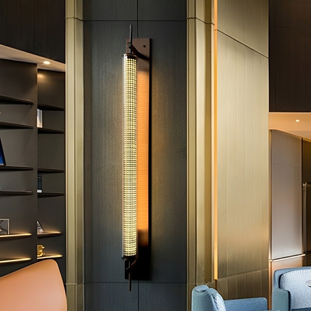 Industrial LED Wall Sconce – Stainless Steel Long Strip Wall Light - Flyachilles