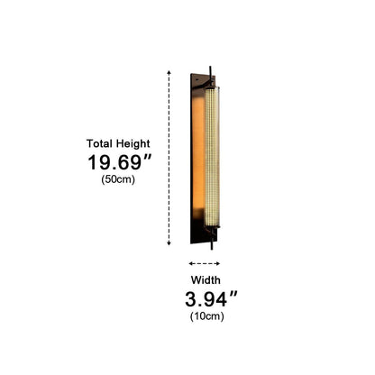 Industrial LED Wall Sconce – Stainless Steel Long Strip Wall Light - Flyachilles