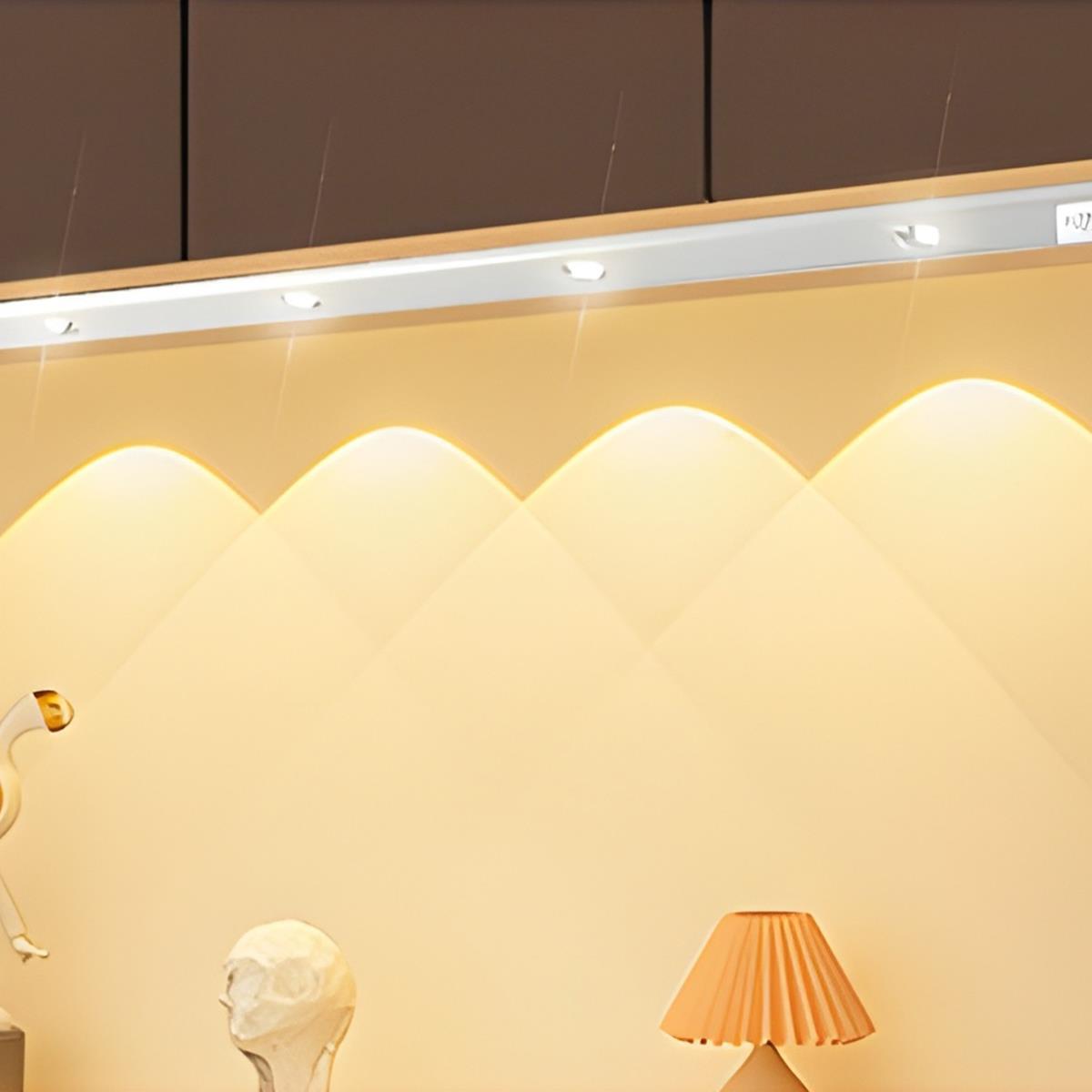 Intelligent Cat Eye Dimmable Motion Sensor Wireless LED Cabinet Light Rechargeable - Flyachilles