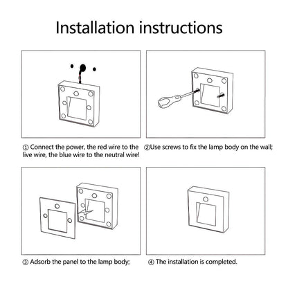Modern Minimalist Motion Sensor LED Wall Stairway Lights