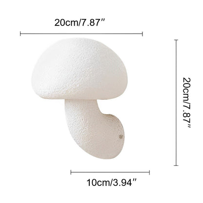 Modern Minimalist Creamy Style Mushrooms LED Wall Sconces