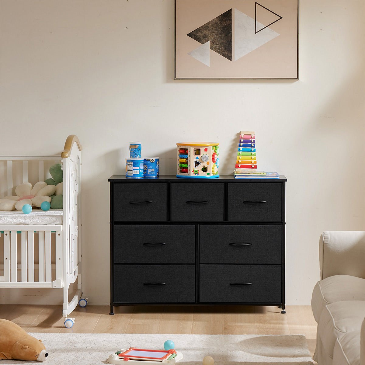 Large Capacity 5 - 10 Drawer Fabric Storage Cabinet Organizer - Flyachilles
