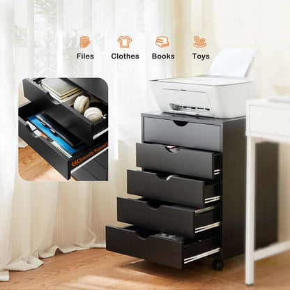 Large Capacity Mobile Storage Cabinet Organizer with Wheels - Flyachilles