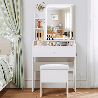 LED Makeup Vanity Table – 3-Color Temperature Light - Flyachilles