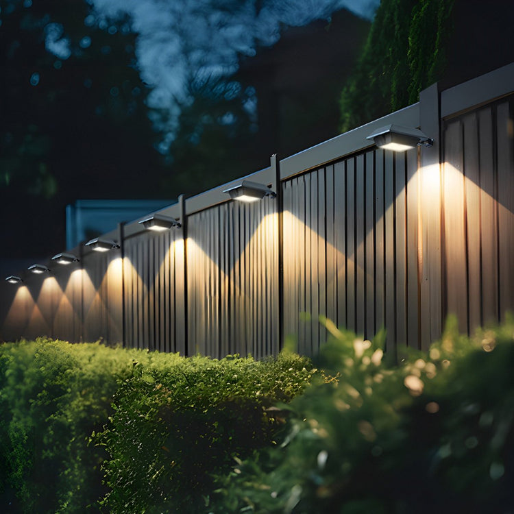 LED Square Waterproof Solar Outdoor Wall Lights - Flyachilles
