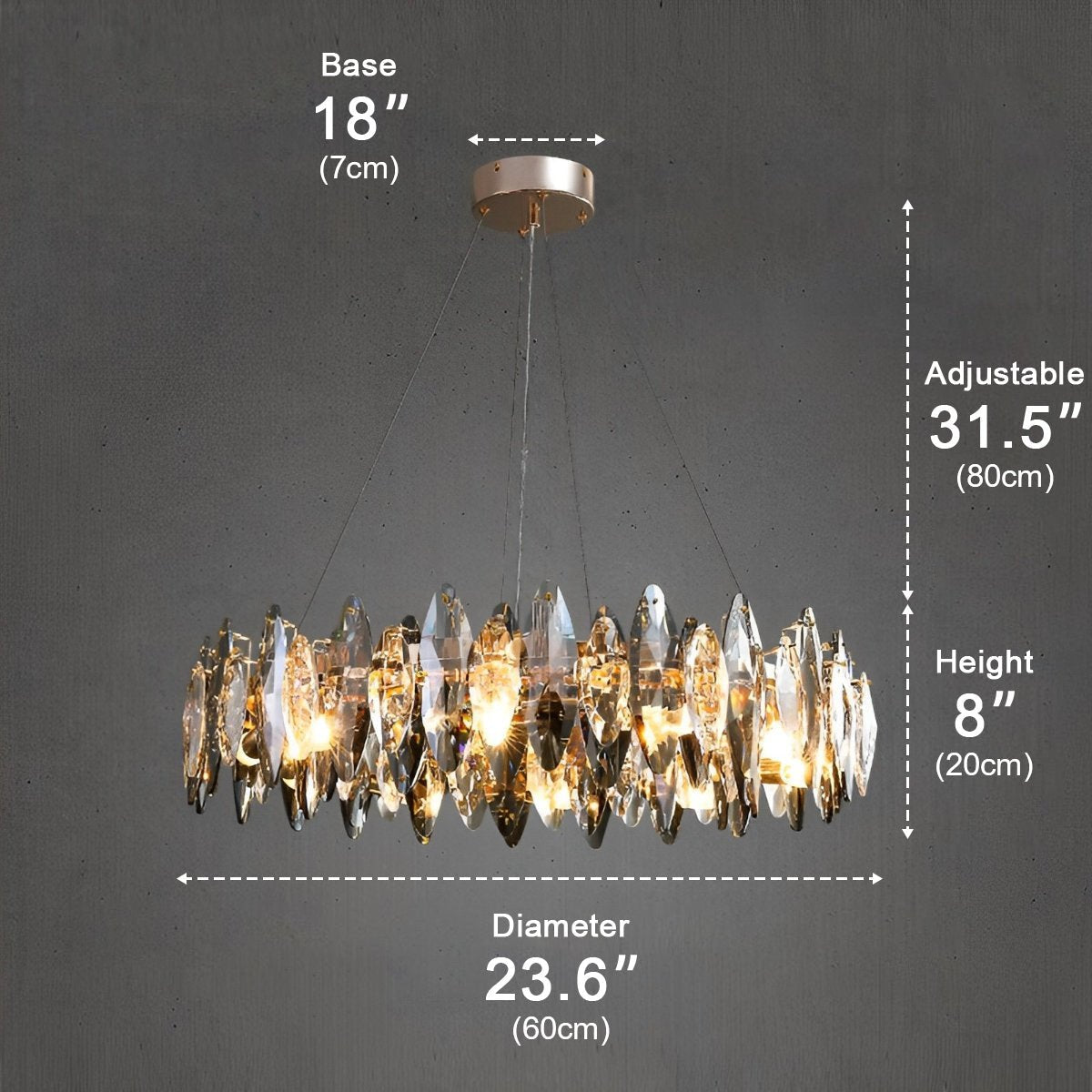 Luxury LED lighting Crystal Chandelier - Flyachilles