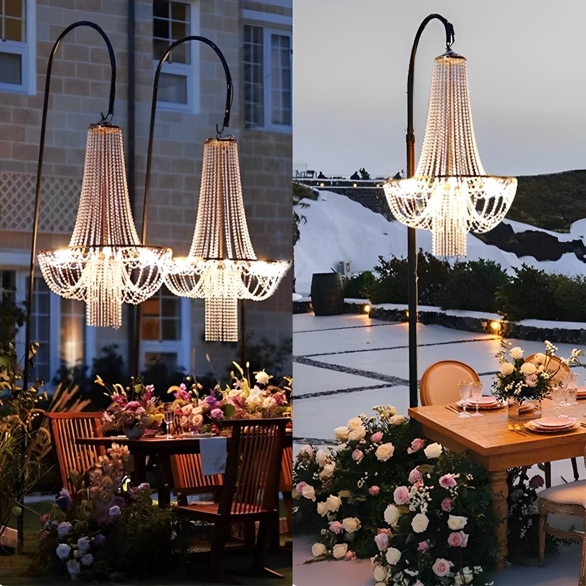 Luxury Waterproof Outdoor Wedding Crystal Chandeliers - Flyachilles