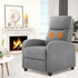 Manual Massage Heating Recliner Chair Winback Single Sofa - Flyachilles