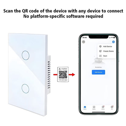 Matter Smart Switch Light Control for Alexa Google HA - Flyachilles