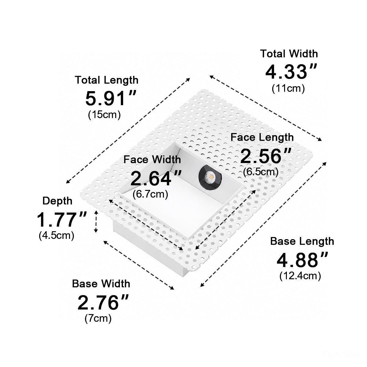 Minimalist Motion Sensor LED Recessed Stairway Lights Step Light - Flyachilles