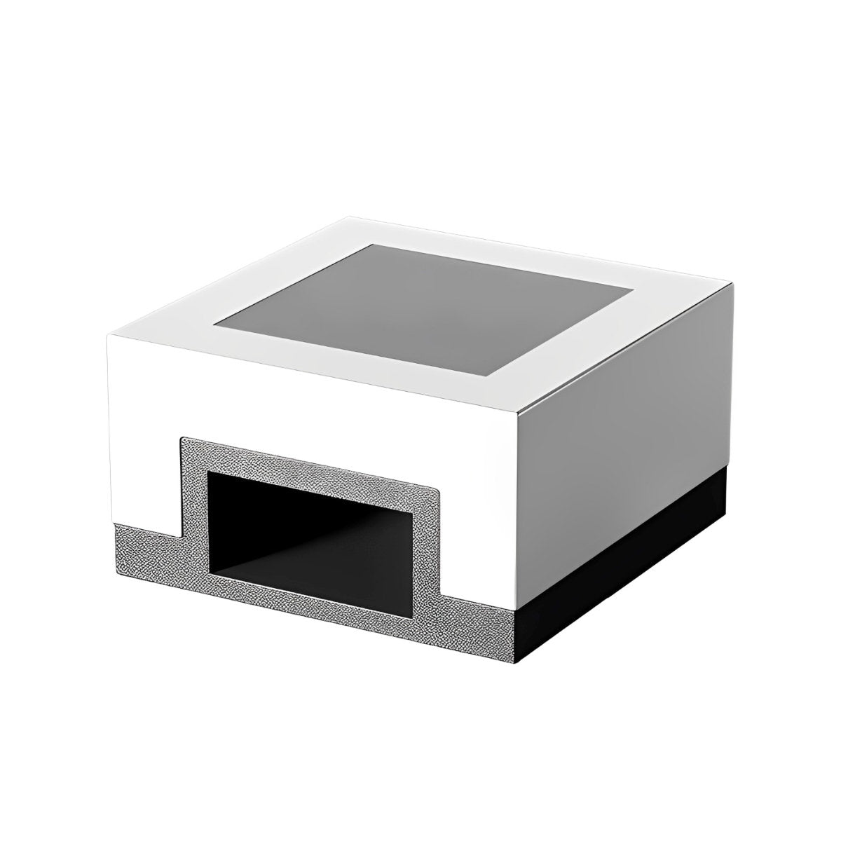 Minimalist Square Waterproof LED Black Modern Solar Post Caps Lights - Flyachilles