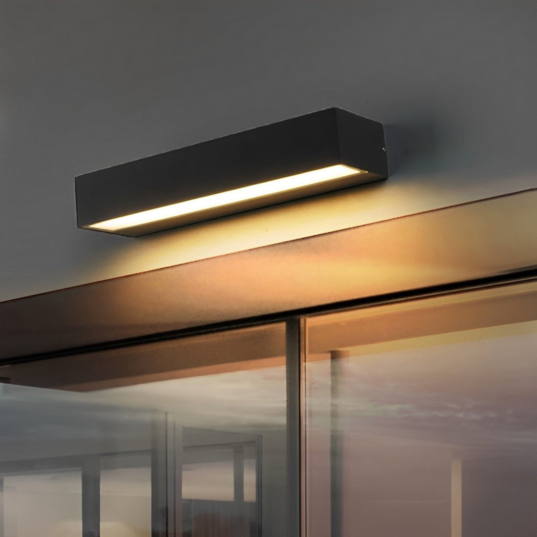 Minimalist Waterproof LED Black Modern Outdoor Wall Washer Light - Flyachilles