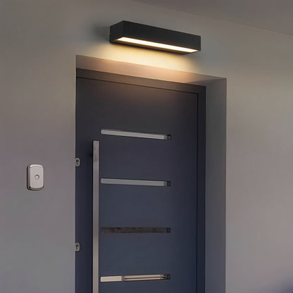 Minimalist Waterproof LED Black Modern Outdoor Wall Washer Light - Flyachilles