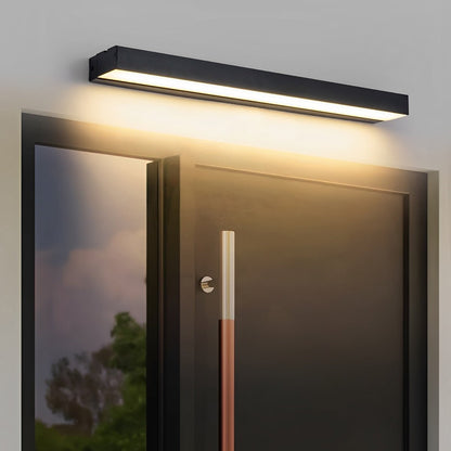 Minimalist Waterproof LED Black Modern Outdoor Wall Washer Light - Flyachilles