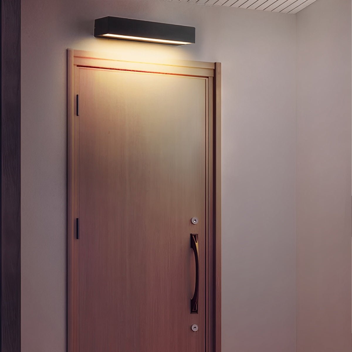 Minimalist Waterproof LED Black Modern Outdoor Wall Washer Light - Flyachilles