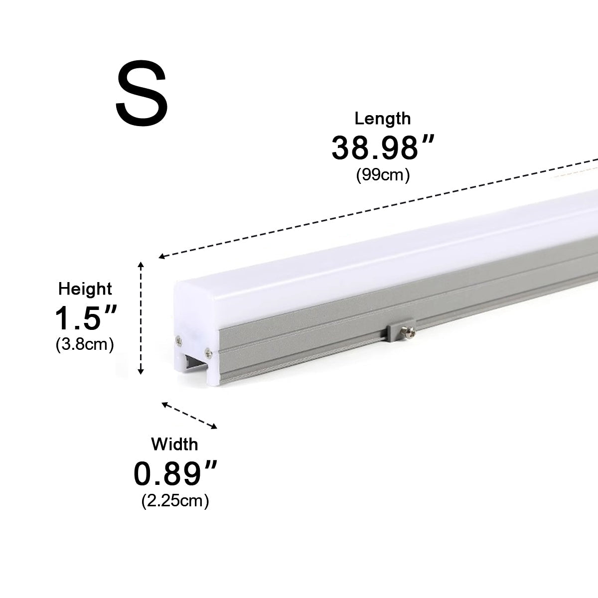 Minimalist Waterproof White Modern LED Linear Lights Recessed light - Flyachilles