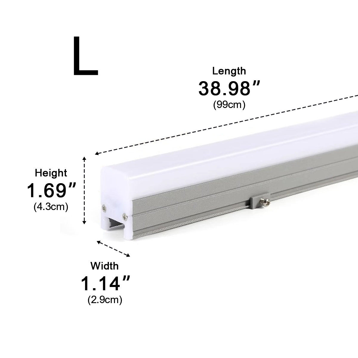 Minimalist Waterproof White Modern LED Linear Lights Recessed light - Flyachilles