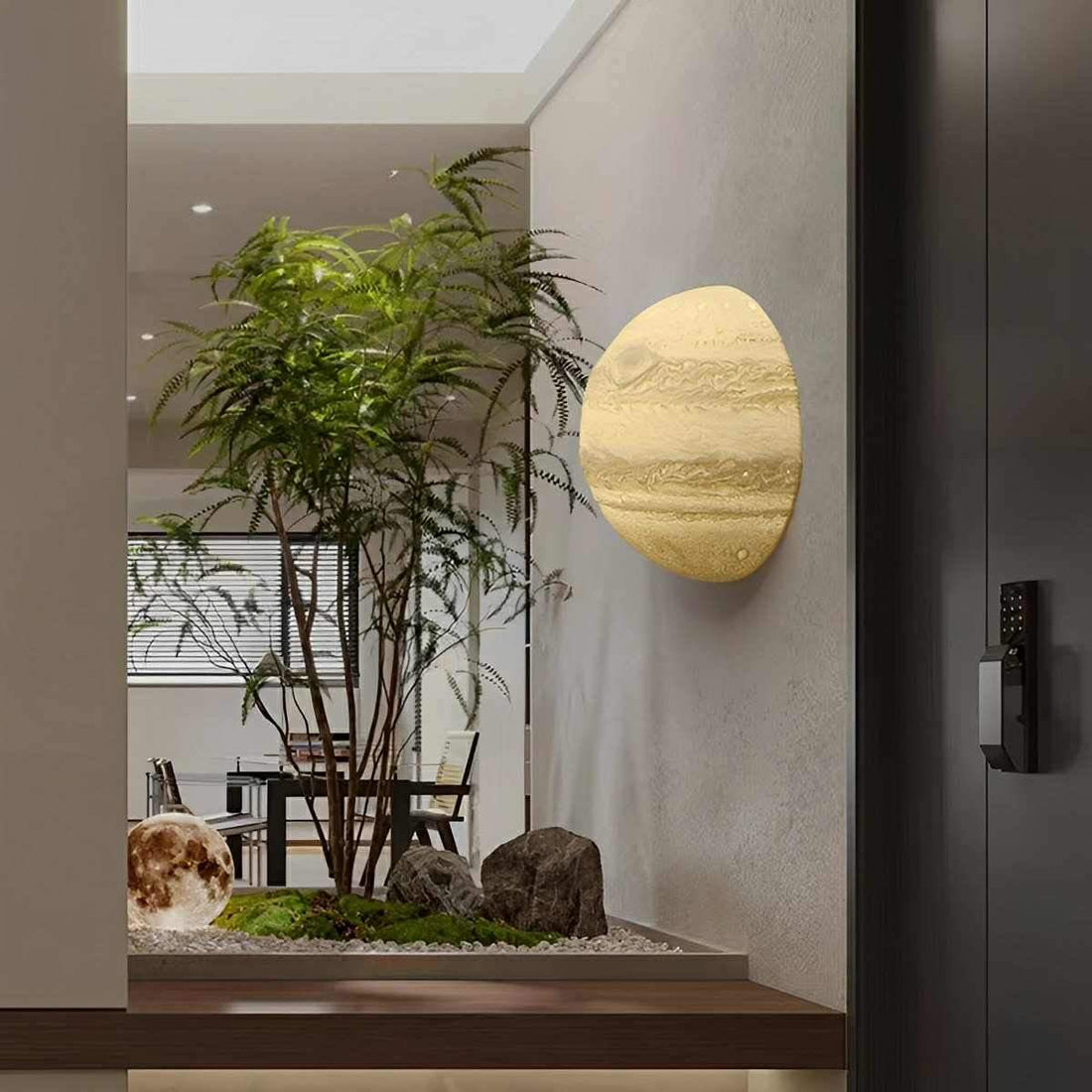 Modern 3D Moon Jupiter Planet LED Indoor Wall Lights - Flyachilles