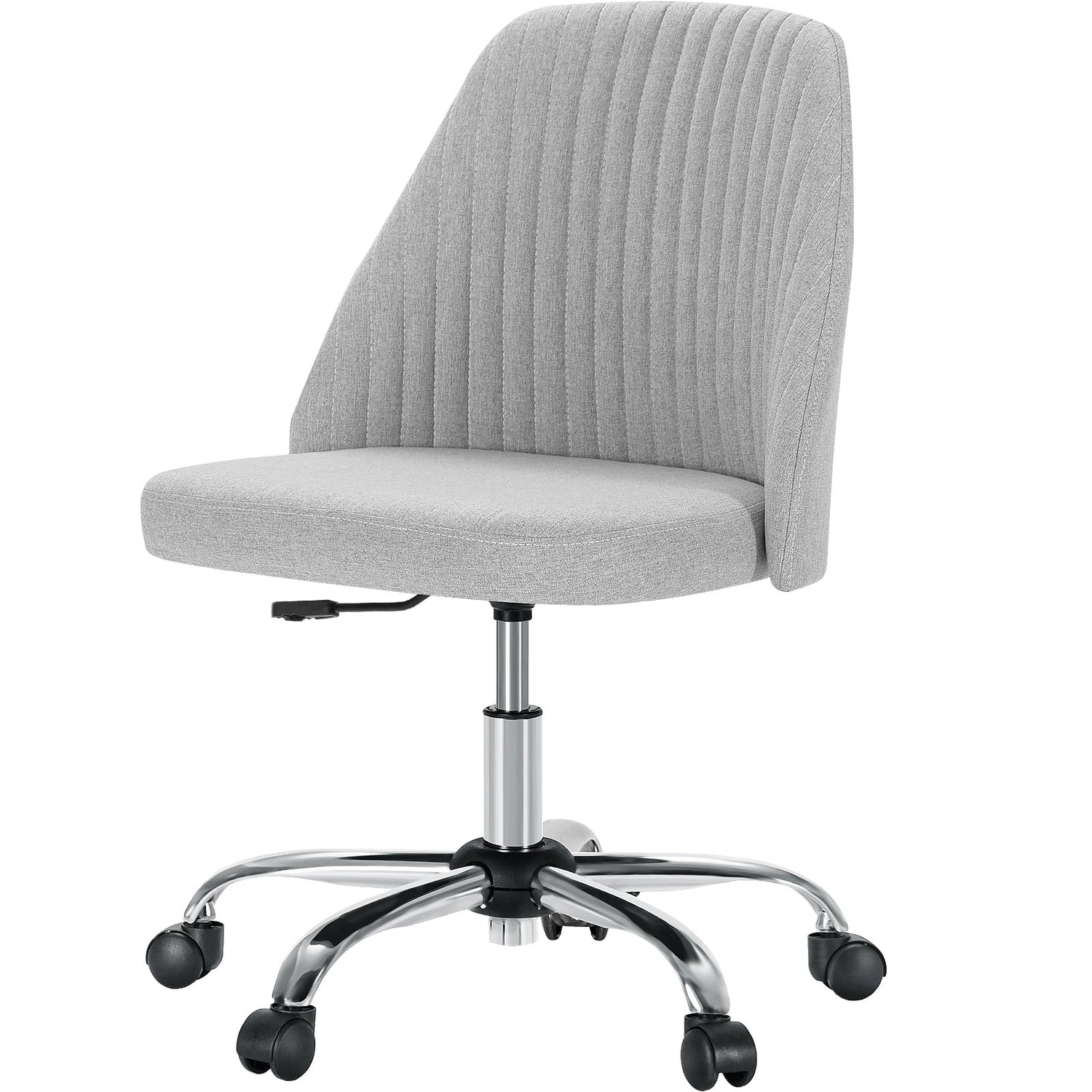 Modern Armless Office Chair with Wheels - Flyachilles