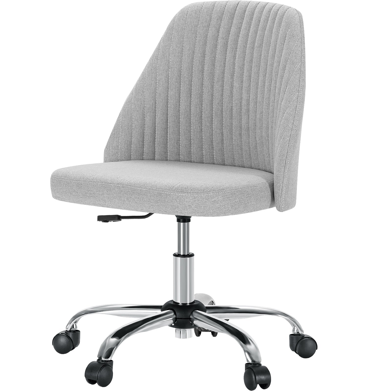 Modern Armless Office Chair with Wheels - Flyachilles