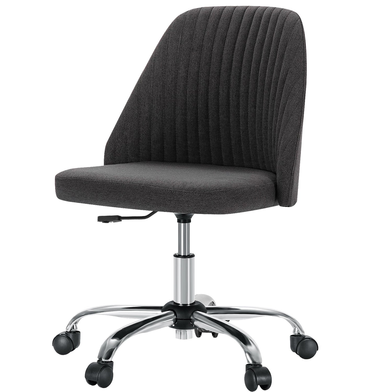 Modern Armless Office Chair with Wheels - Flyachilles