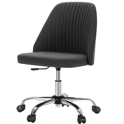 Modern Armless Office Chair with Wheels - Flyachilles