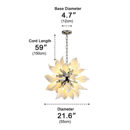 Modern Ceramics Flower Art Chandelier Light - Flyachilles