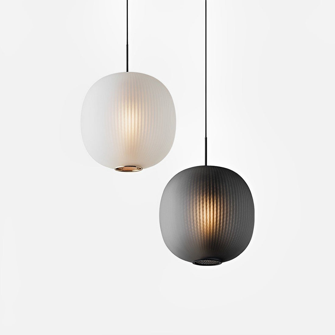 Modern Cream Style Glass Lantern LED Indoor Pendant Lights - Flyachilles