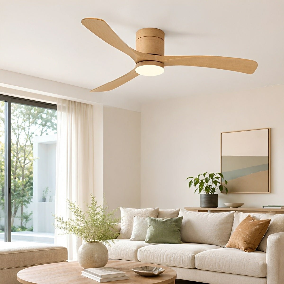Modern Dimmable Ceiling Fan with Light - Flyachilles