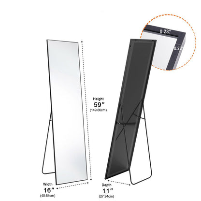 Modern Full Body Standing Floor Mirror Wall Mirror with Stand - Flyachilles