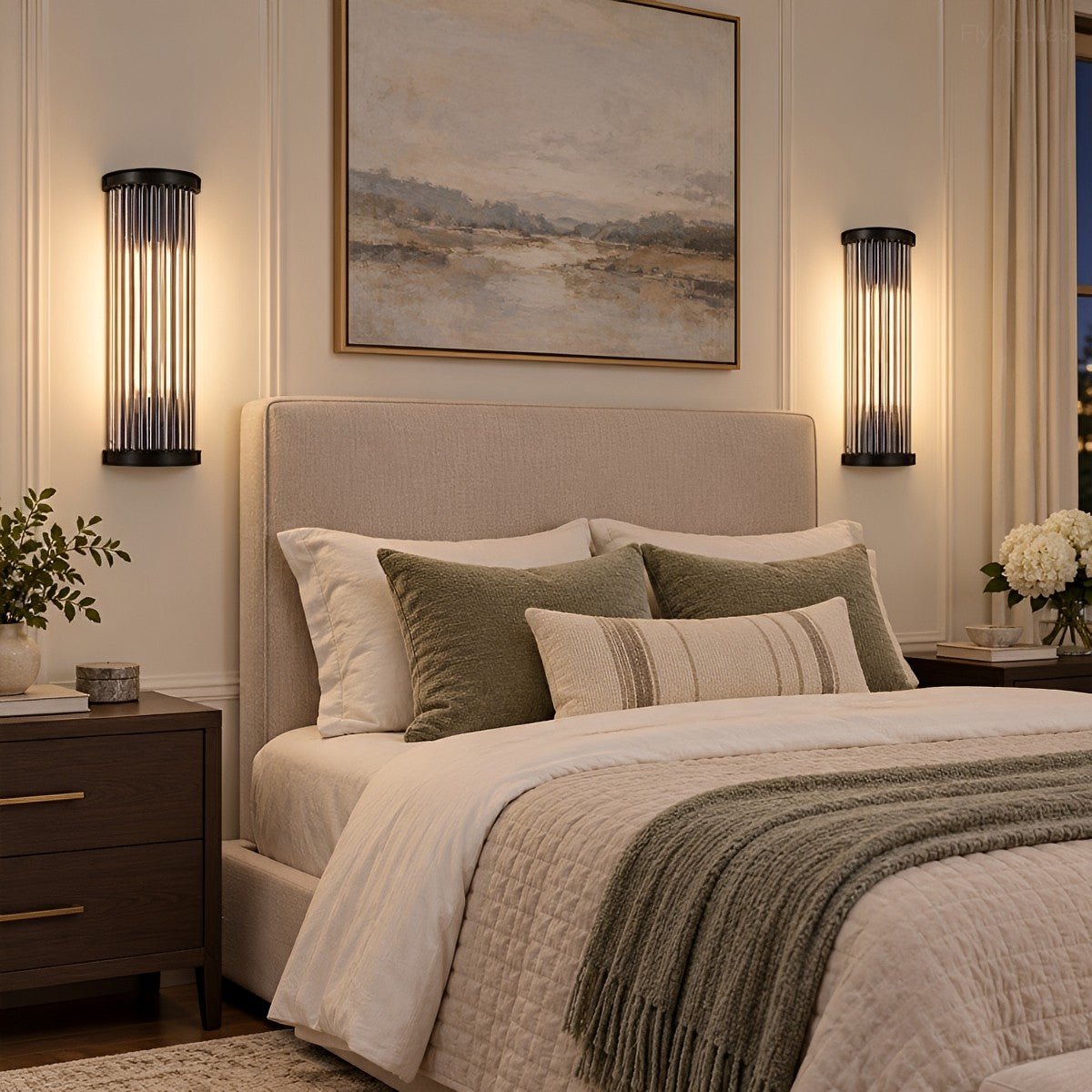 Modern Industrial Half-Round Cylinder Glass LED Wall Sconce - Flyachilles