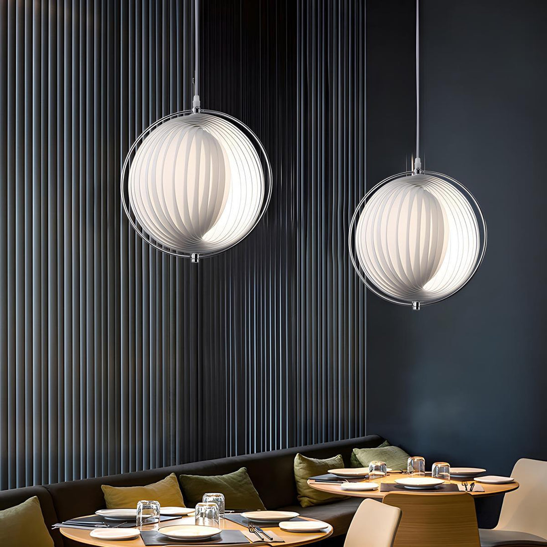 Modern Ins Pleated Blinds Globe LED Pendant Lights - Flyachilles