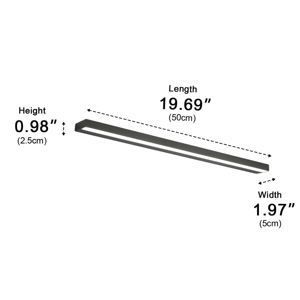 Modern LED Vanity Light Bar Minimalist Bathroom Mirror Wall Sconce - Flyachilles