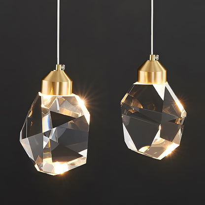 Modern Luxury Dimmable Brass Crystal Pendant Lights - Flyachilles
