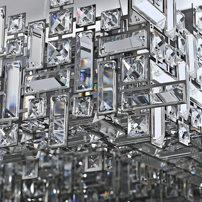 Modern Luxury Geometric Shining Crystal Chandelier Lighting - Flyachilles