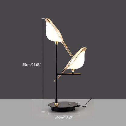 Modern Luxury Magpie Bird LED Indoor Desk Lamp - Flyachilles