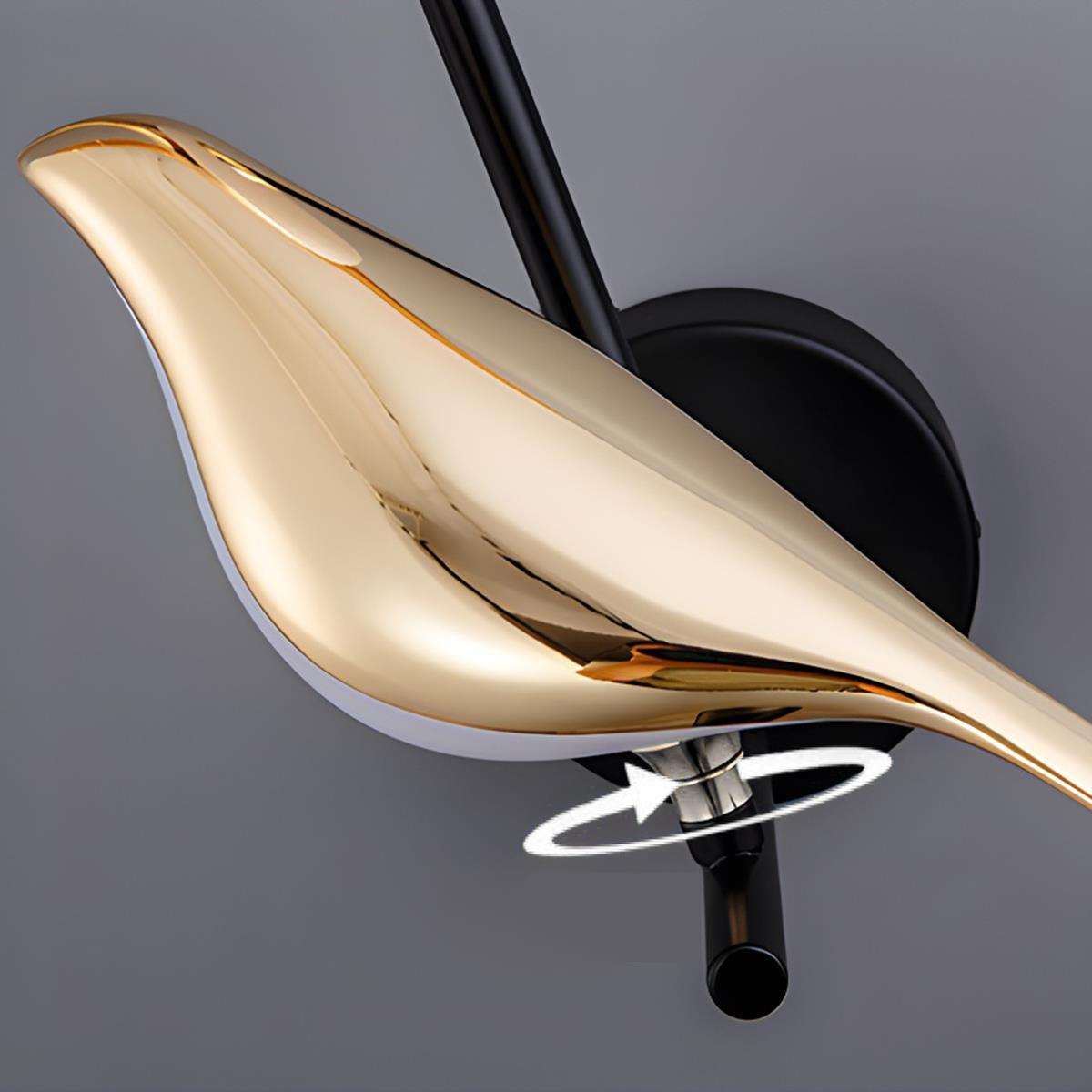 Modern Luxury Magpie Bird LED Indoor Desk Lamp - Flyachilles