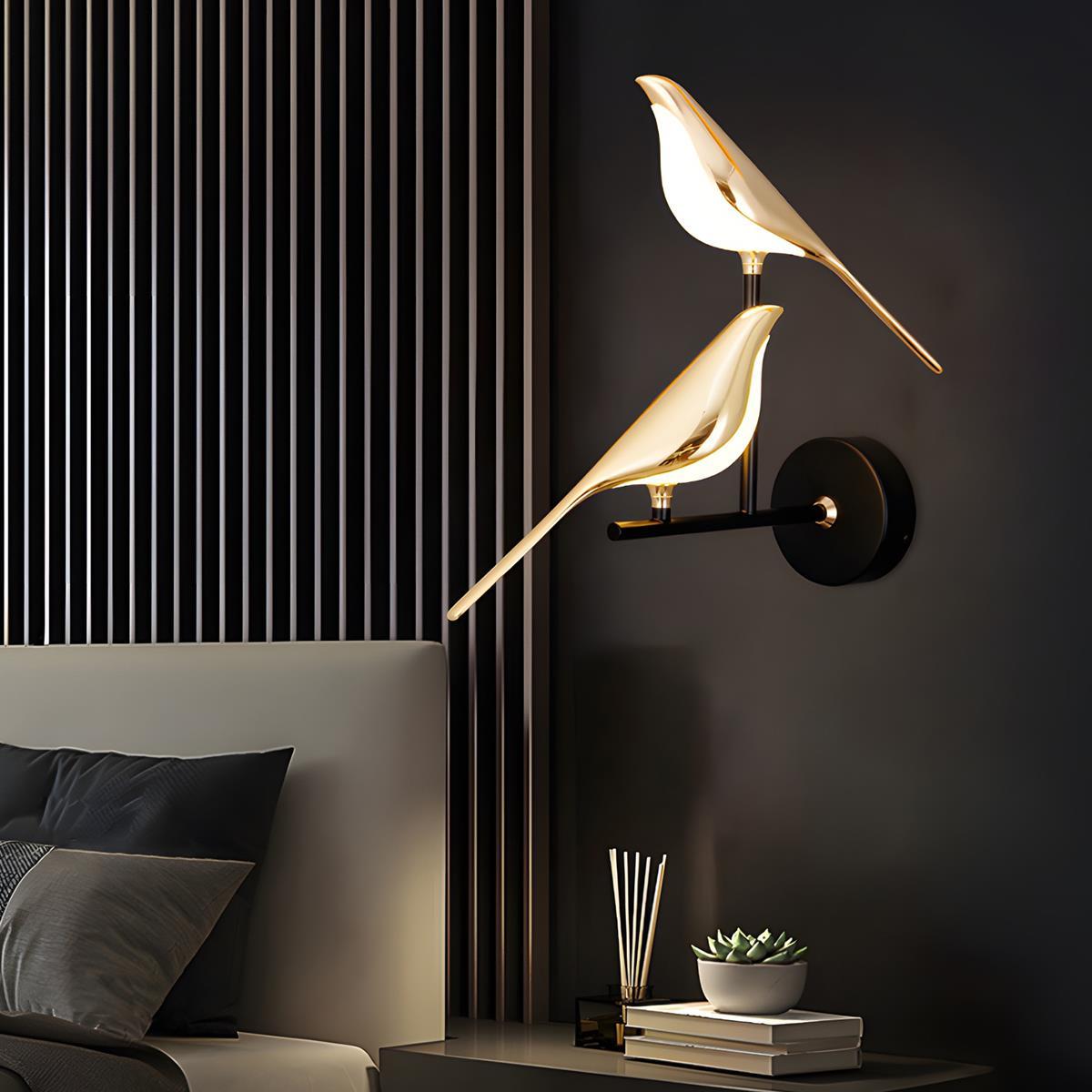Modern Luxury Magpie Bird LED Indoor Wall Sconces - Flyachilles